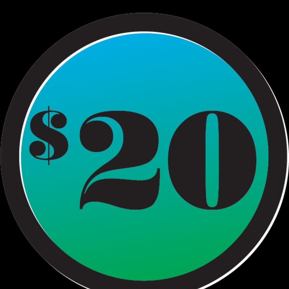 LIVE show items running for $20